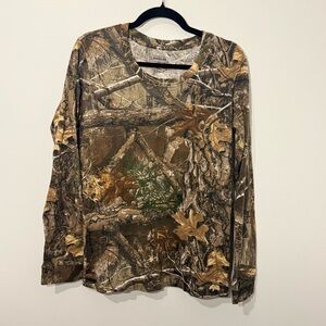Magellan Outdoors Camouflage Shirt with Earthy Tones - Large